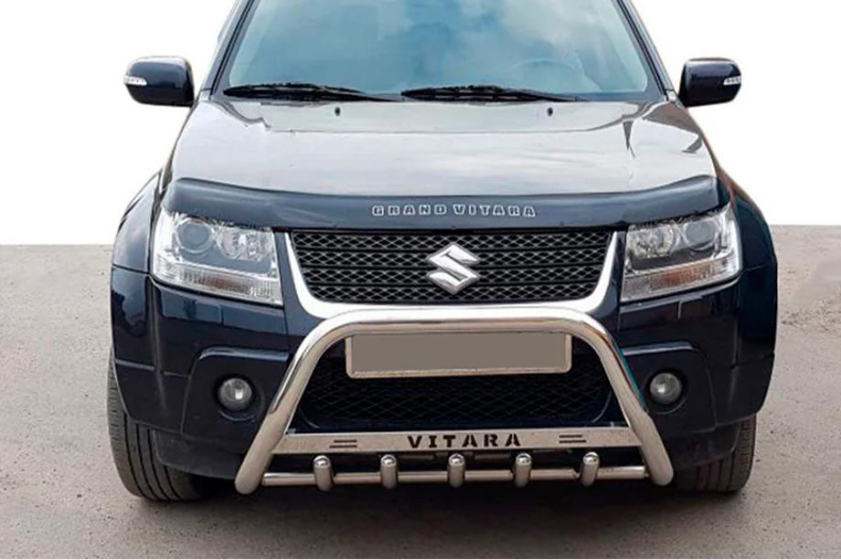 Suzuki Grand Vitara 2005-2017 гг. Кенгурятник WT004 Нержавейка Image