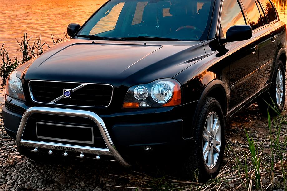 Volvo XC90 2002-2014 гг. Кенгурятник WT004 Нержавейка Image