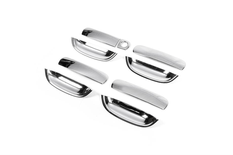 Audi A6 C5 2001-2004 гг. Хромированные Накладки на Ручки и Подручки (8 шт, ABS) Image