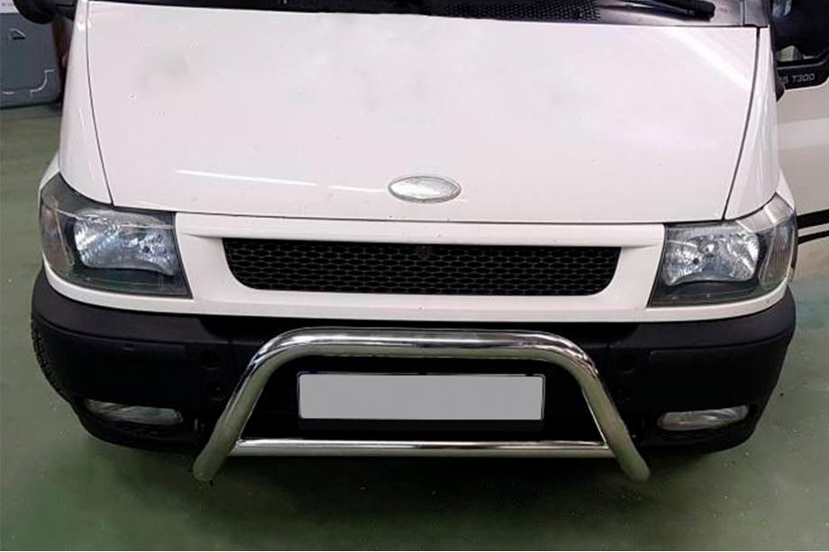 Ford Transit 2000-2014 гг. Кенгурятник WT006 (нержавейка) Image