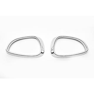 Обводка зеркала (2 шт., пластик) Ford Fiesta 2008-2017 гг. фото 2