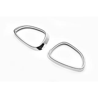 Обводка зеркала (2 шт., пластик) Ford Fiesta 2008-2017 гг. фото 3