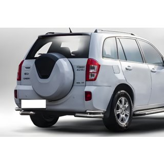 Задние двойные уголки AK003-double (2 шт., нержавейка) Chery Tiggo 3 2005- гг. фото 1