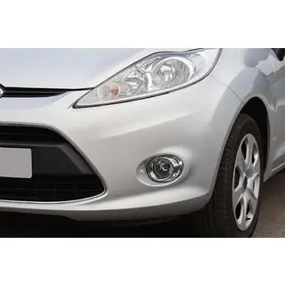 Накладки на противотуманные фары (2 шт, пластик) Ford Fiesta 2008-2017 гг. фото 1