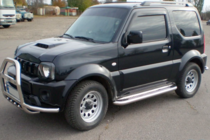 Suzuki Jimny 1998-2018 гг. Кенгурятник QT007-Exclusive (нерж) фото 6