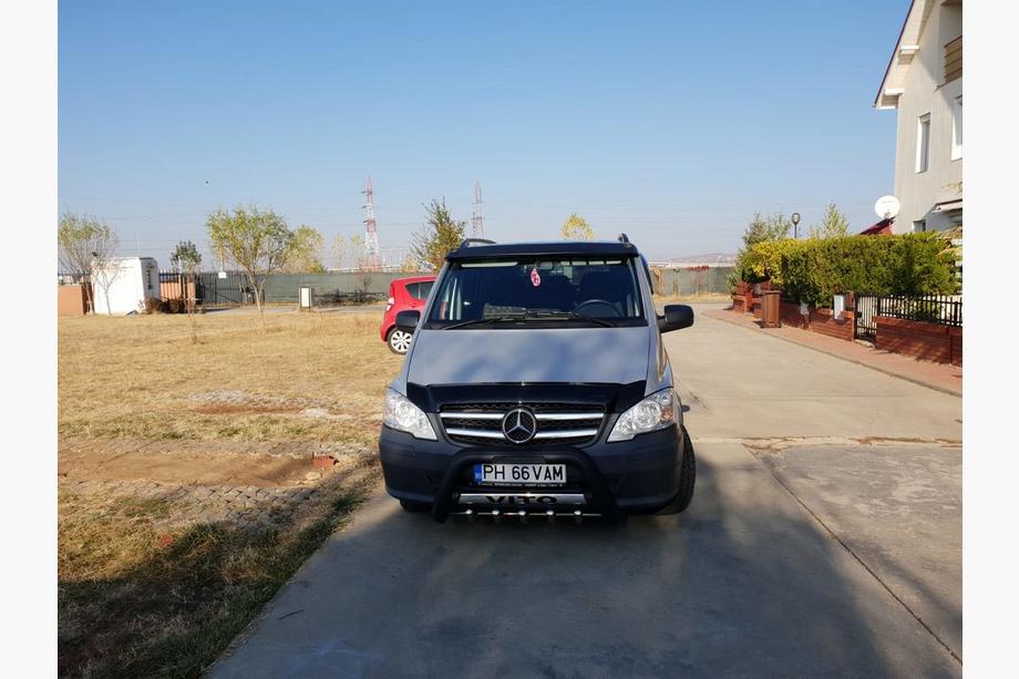 Mercedes Vito W639 2004-2014 гг. Кенгурятник PP001 (Полиуретан) Фото 2