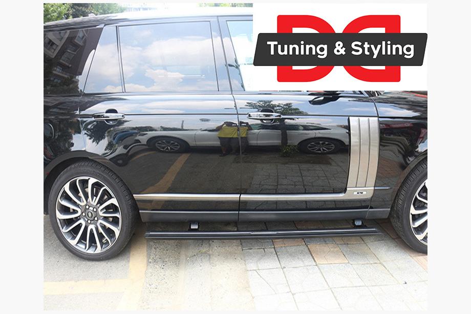 Range Rover Evoque 2012-2018 гг. Боковые пороги с выдвижным механизмом (2 шт., алюминий) Фото 4