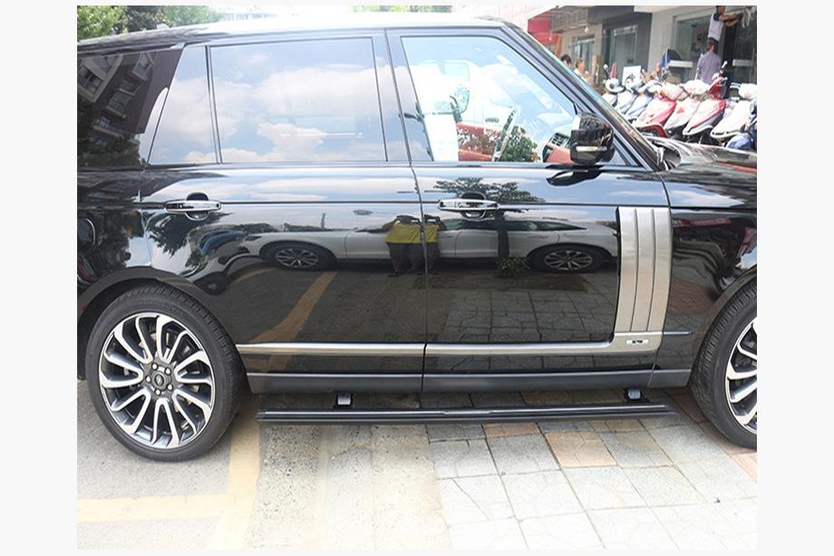 Range Rover III L322 2002-2012 гг. Боковые пороги с выдвижным механизмом (2 шт., алюминий) Фото 2