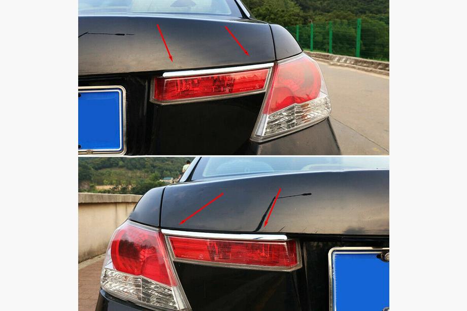 Honda Accord VIII 2008-2012 гг. Хромированные Накладки на Задние Фонари (2 шт, Пластик) Image