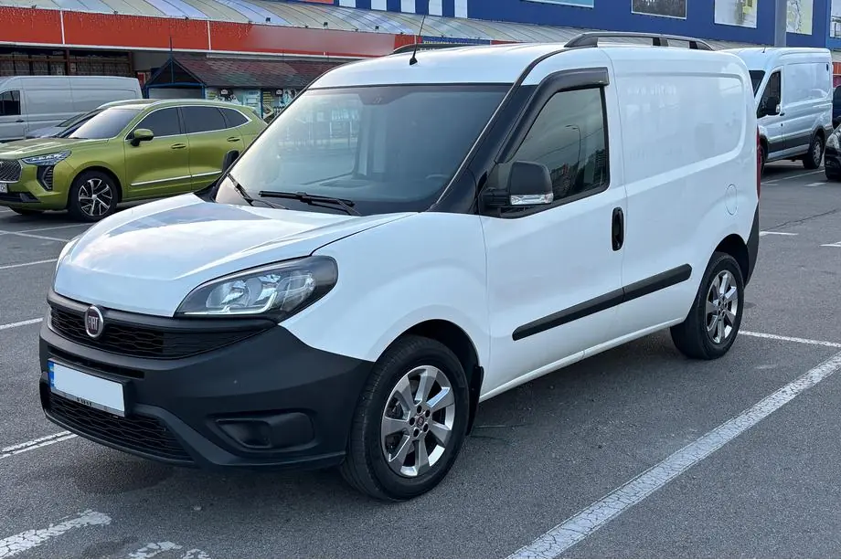 Fiat Doblo II 2010-2022 гг. Рейлинги Skyport (черные) Макси база