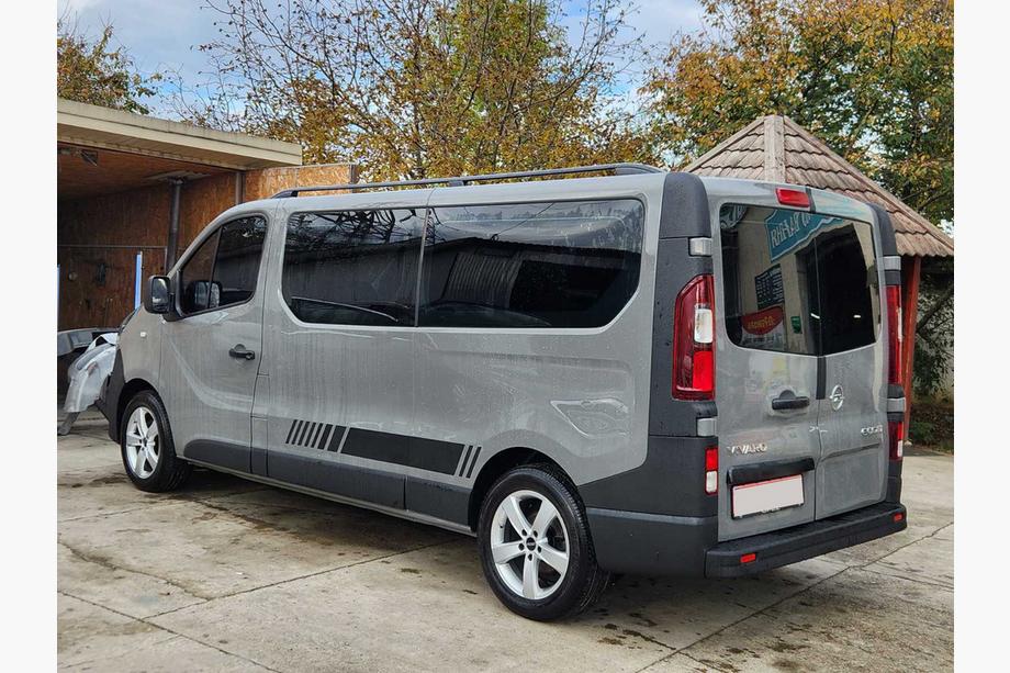 Opel Vivaro 2015-2019 гг. Рейлинги Skyport (черные) Длинная База Фото 6