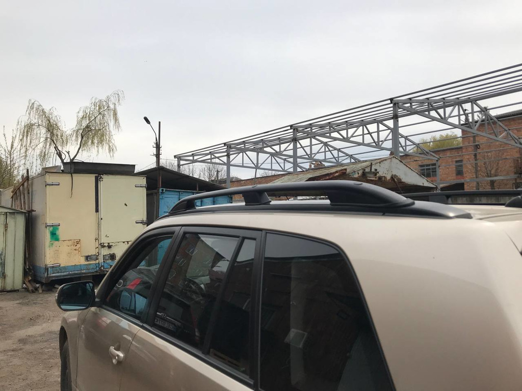 Рейлінги Skyport (Чорні) для Suzuki Grand Vitara 2005-2017 рр - фото 2