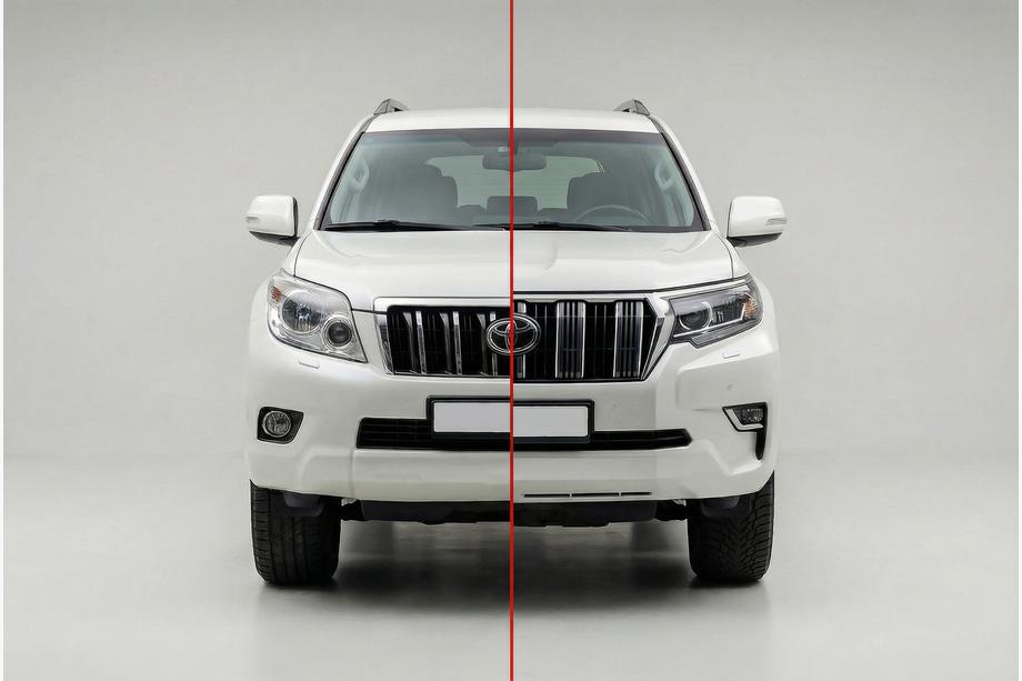 Toyota Land Cruiser Prado 150 2009-2023 гг. Комплект рестайлинга 2009-2016 на 2017- (с фарами Full LED)