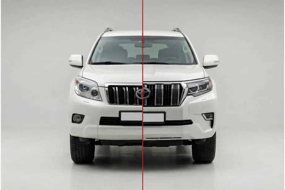 Toyota Land Cruiser Prado 150 2009-2023 гг. Комплект рестайлинга 2009-2016 на 2017- (с фарами Full LED)