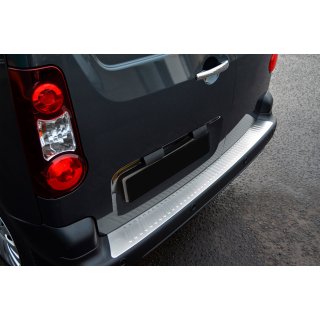 Накладка на задний бампер Omsa Line (нержавейка) Citroen Berlingo 2008-2018 гг. фото 2