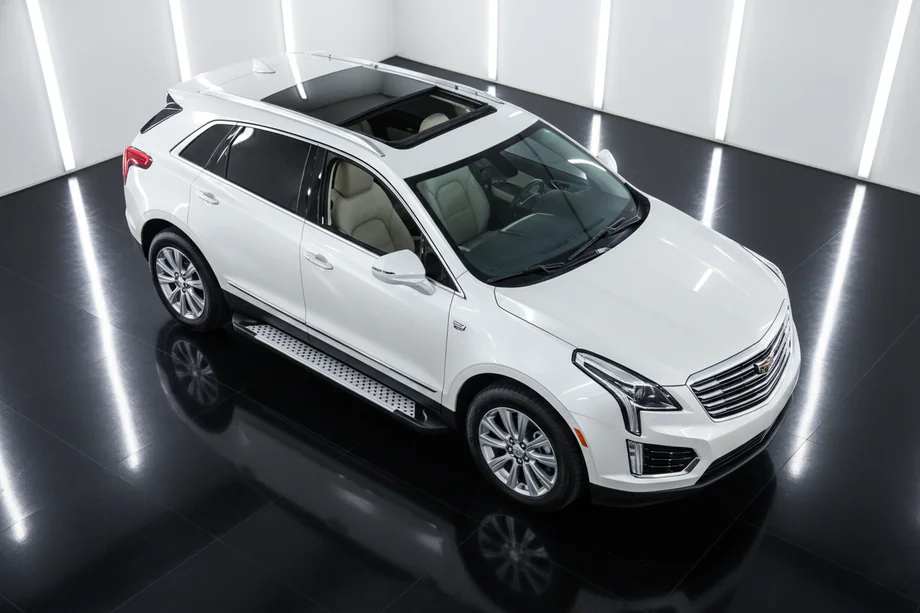 Cadillac XT5 2016- гг. Боковые пороги Allmond Grey (2 шт., алюминий) Image