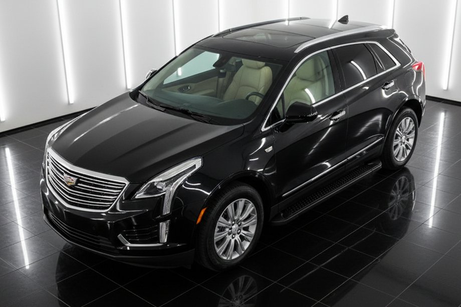 Cadillac XT5 2016- гг. Боковые Подножки Allmond Black (2 шт., Алюминий) Image