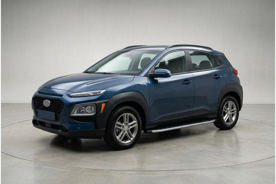 Hyundai Kona 2017-2023 гг. Боковые Подножки Fullmond (2 шт., Алюминий) Фото 1