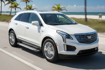 Cadillac XT5 2016- гг. Боковые Подножки Line (2 шт., Алюминий) фото 1