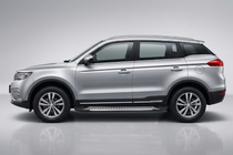 Geely Emgrand X7 2011- гг. Боковые Подножки Line (2 шт., Алюминий) фото 1