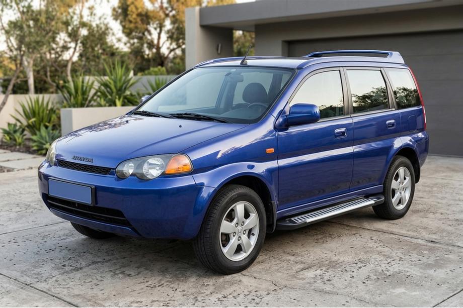 Honda HR-V 1998-2006 гг. Боковые Подножки Line (2 шт., Алюминий) Фото 1