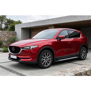 Боковые Подножки Line (2 шт., Алюминий) Mazda CX-5 2017–2025 гг. фото 1