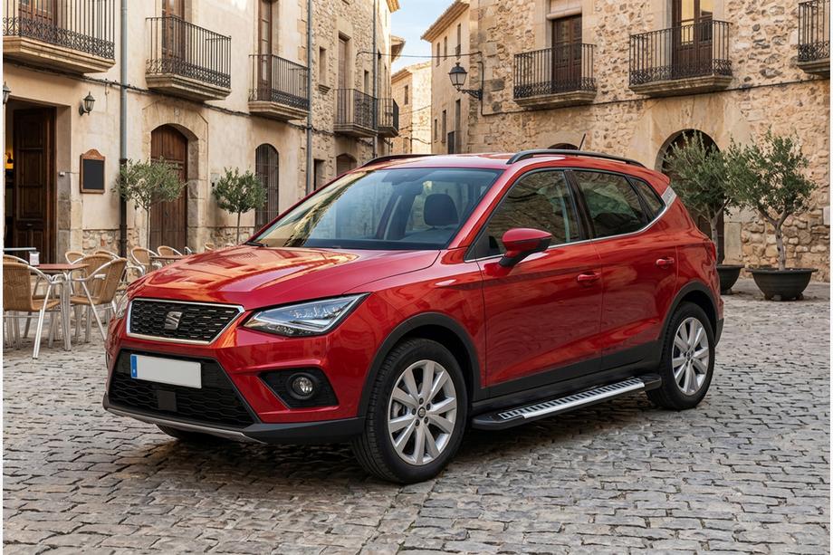 Seat Arona 2017- гг. Боковые Подножки Line (2 шт., Алюминий) Фото 1