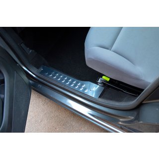 Накладки на внутренние пороги OmsaLine нержавейка Citroen Berlingo 2008-2018 гг. фото 1