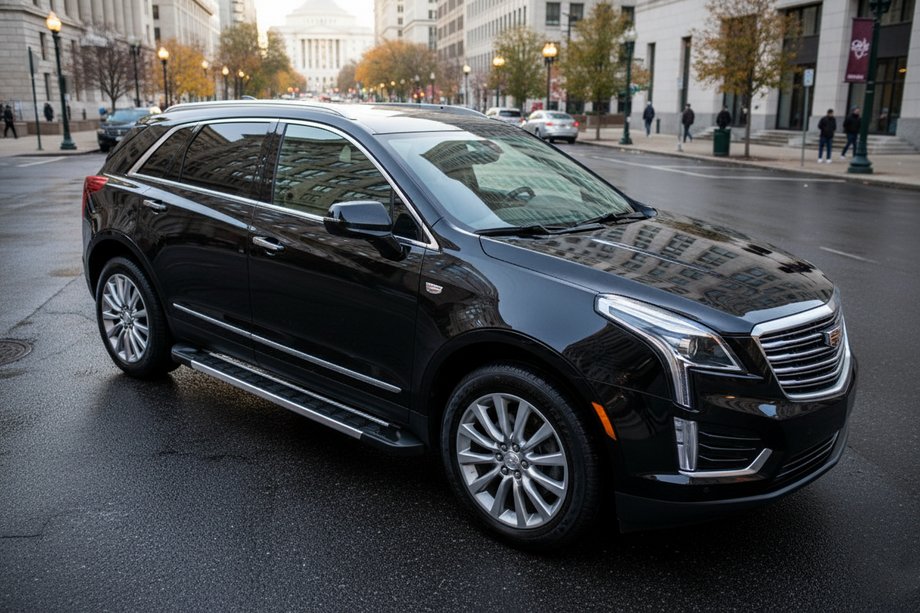 Cadillac XT5 2016- гг. Боковые пороги RedLine V1 (2 шт., алюминий) Фото 1