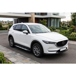 Боковые Подножки Sunrise (2 шт., Алюминий) Mazda CX-5 2017–2025 гг. фото 1