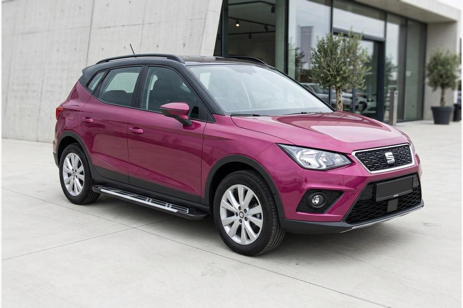 Seat Arona 2017- гг. Боковые Подножки Sunrise (2 шт., Алюминий) Фото 1
