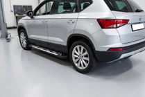 Seat Ateca 2016- гг. Боковые Подножки Sunrise (2 шт., Алюминий) фото 1