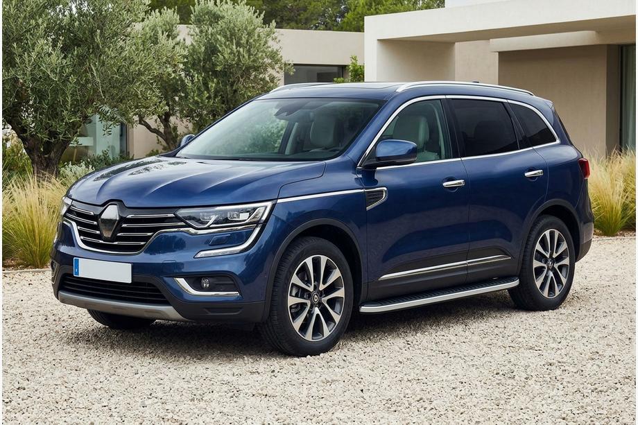 Renault Koleos 2016-2024 гг. Боковые Подножки Tayga Grey (2 шт., Алюминий) Фото 1