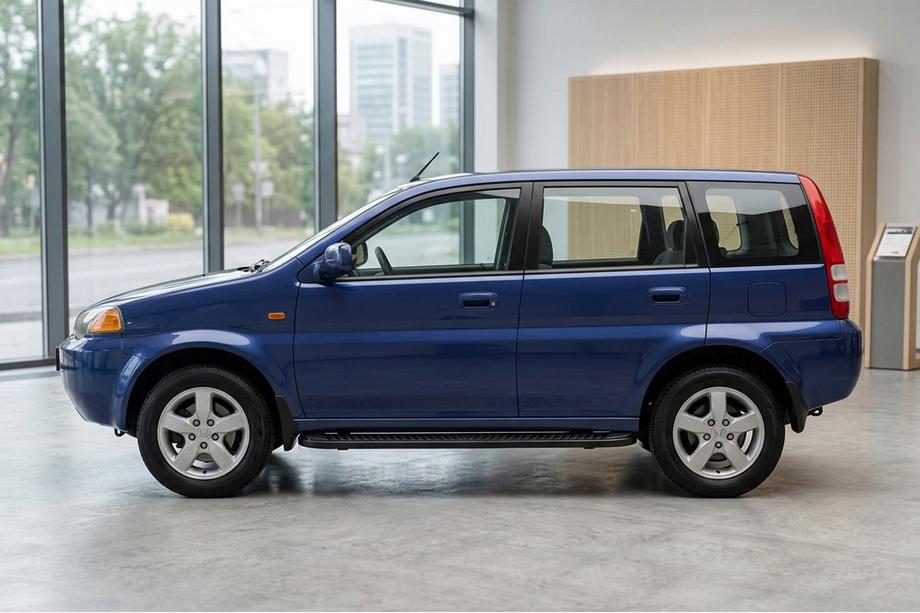 Honda HR-V 1998-2006 гг. Боковые Подножки Tayga Black (2 шт., Алюминий) Фото 1