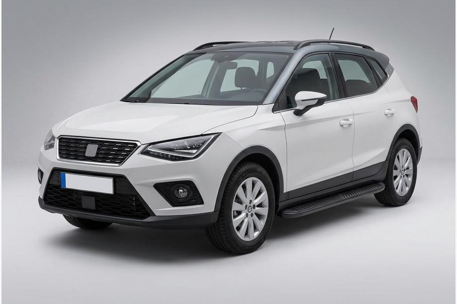 Seat Arona 2017- гг. Боковые Подножки Tayga Black (2 шт., Алюминий) Фото 1
