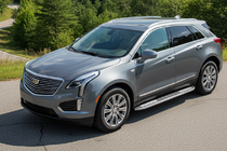 Cadillac XT5 2016- гг. Боковые Подножки Tayga V2 (2 шт., Алюминий) фото 1
