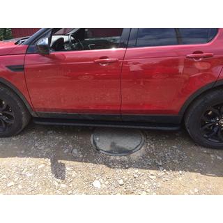 Боковые Подножки Bosphore Black (2 шт., Алюминий) Land Rover Discovery Sport 2014- гг. фото 2