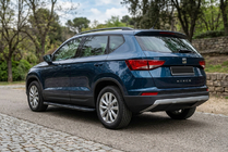Seat Ateca 2016- гг. Боковые Подножки Bosphore Black (2 шт., Алюминий) фото 1