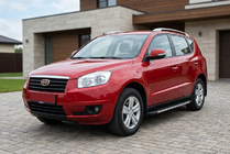 Geely Emgrand X7 2011- гг. Боковые Подножки Duru (2 шт., Алюминий) фото 1