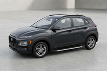 Hyundai Kona 2017-2023 гг. Боковые Подножки Duru (2 шт., Алюминий) фото 1