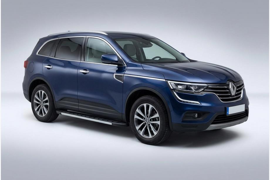 Renault Koleos 2016-2024 гг. Боковые Подножки Duru (2 шт., Алюминий) Image