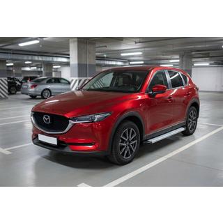 Боковые Подножки Maya V2 (2 шт., Алюминий) Mazda CX-5 2017–2025 гг. фото 1