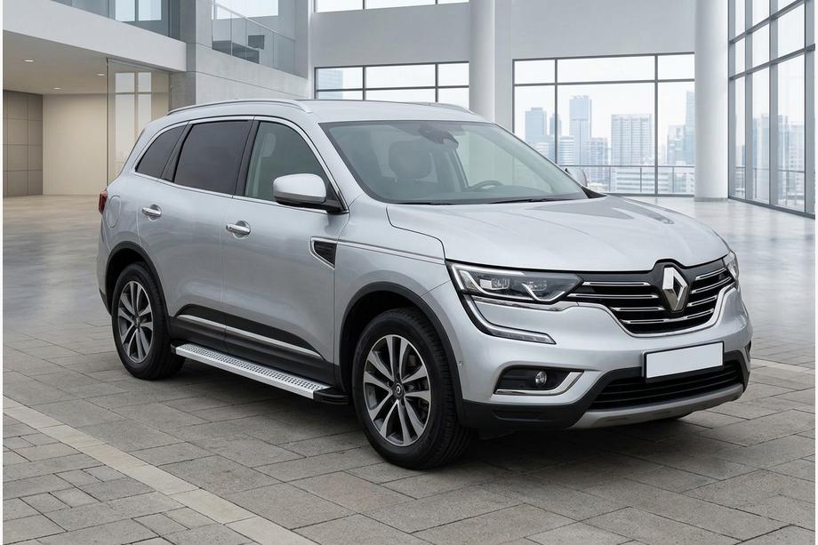 Renault Koleos 2016-2024 гг. Боковые Подножки Maya V2 (2 шт., Алюминий) Image