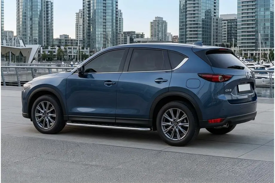 Mazda CX-5 2017–2025 гг. Боковые Подножки Maydos V1 (2 шт., Алюминий) Фото 1