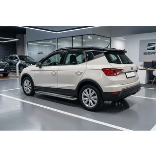 Боковые Подножки Maydos V2 (2 шт., Алюминий и Нержавейка) Seat Arona 2017- гг. фото 1