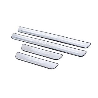 Накладки на пороги Libao (4 шт, нержавейка) Mazda 3 2003-2009 гг. фото 3