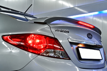 Hyundai Accent 2011-2017 гг. Спойлер Niken V2 (под покраску) фото 2