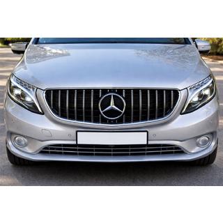Передняя решетка GT Panamericana Хром (2014-2023 для Vito W447) Mercedes Vito/V-class W447 2014- гг. фото 3