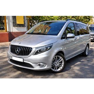 Передняя решетка GT Panamericana Хром (2014-2023 для Vito W447) Mercedes Vito/V-class W447 2014- гг. фото 4