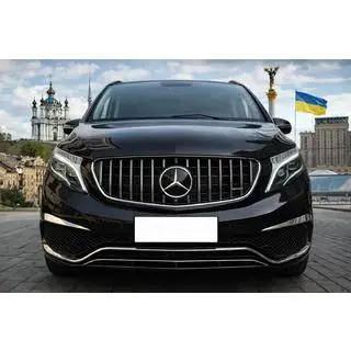 Передняя решетка GT Panamericana Хром (2014-2019 для V-Class) фото 1